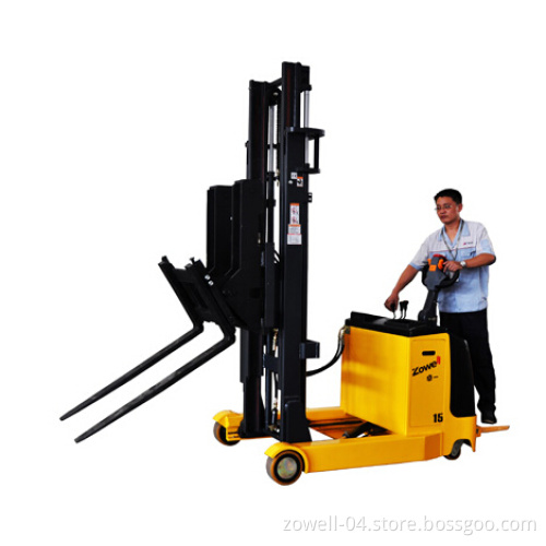 CE Electric Reach Stacker with Tilting Forks